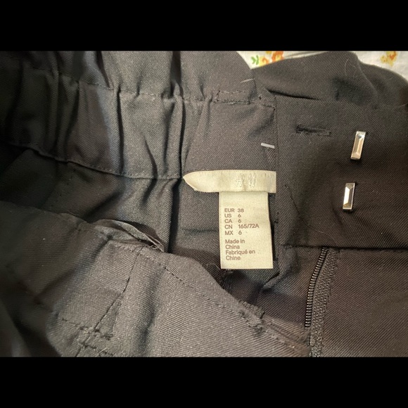 Tie waist black trouser - Picture 2 of 3